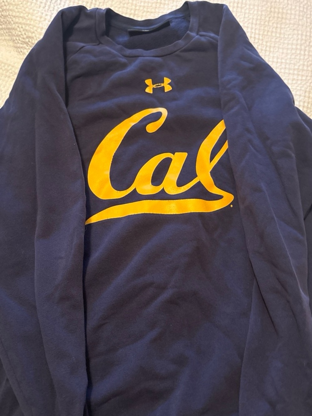 Under Armour Navy 'Cal' Logo Crewneck Sweatshirt